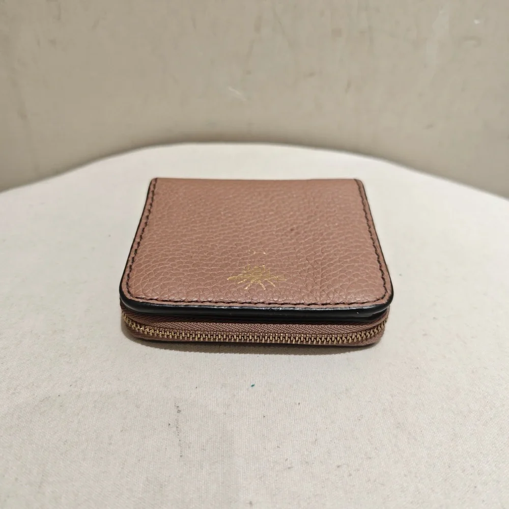 Christian Dior Light Pink Calfskin Coin and Card Holder
